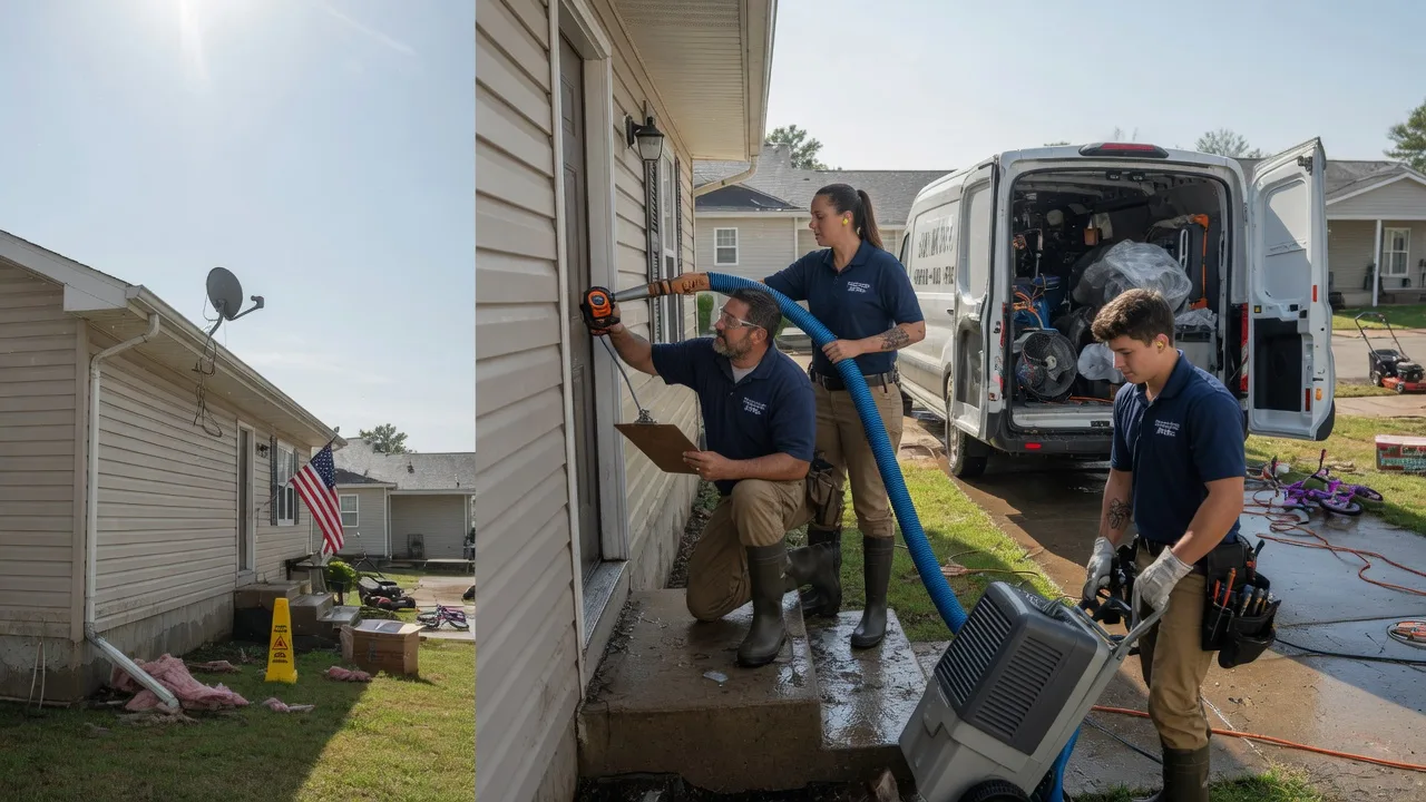 Ceiling Water Damage Restoration in Mascoutah, IL near me